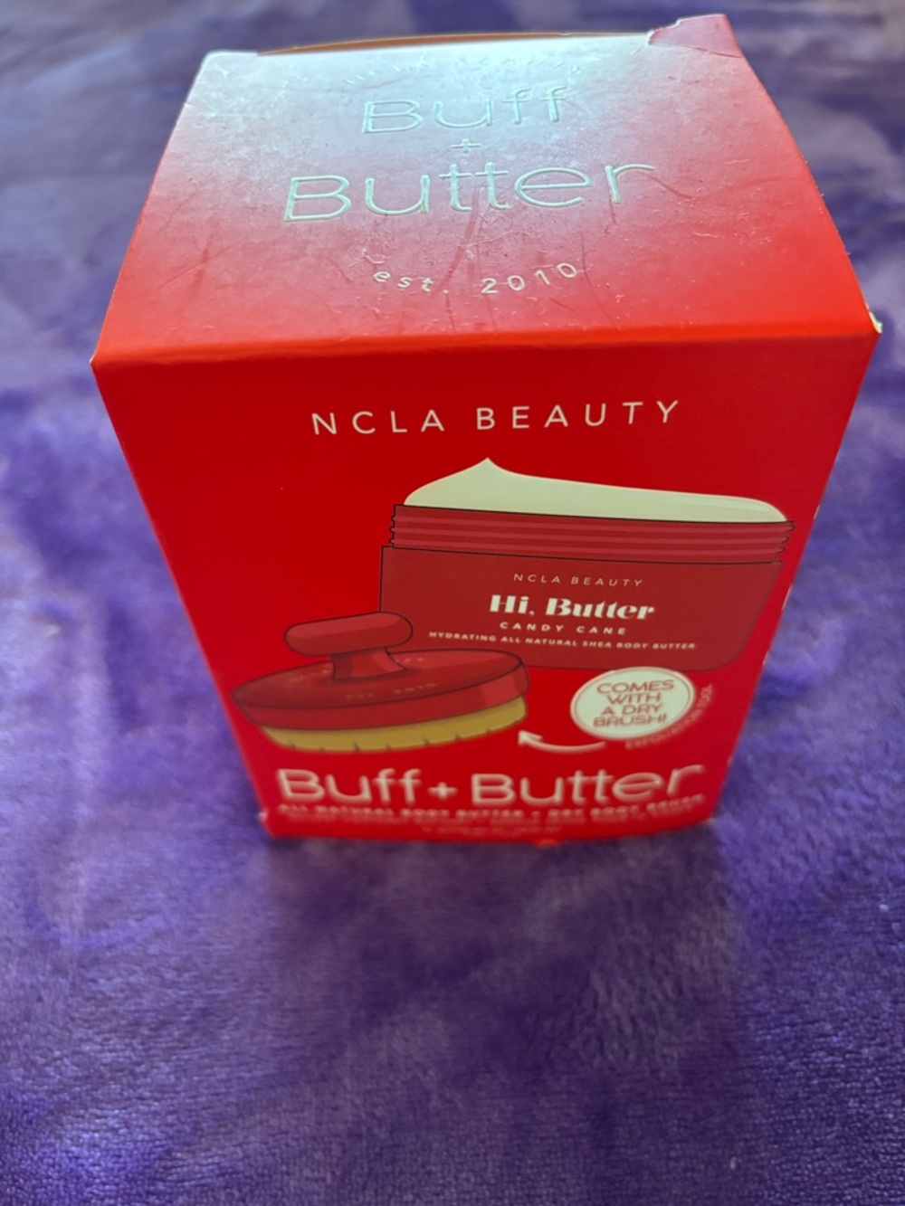 NCLA Beauty Buff + Butter Body Butter candy cane!